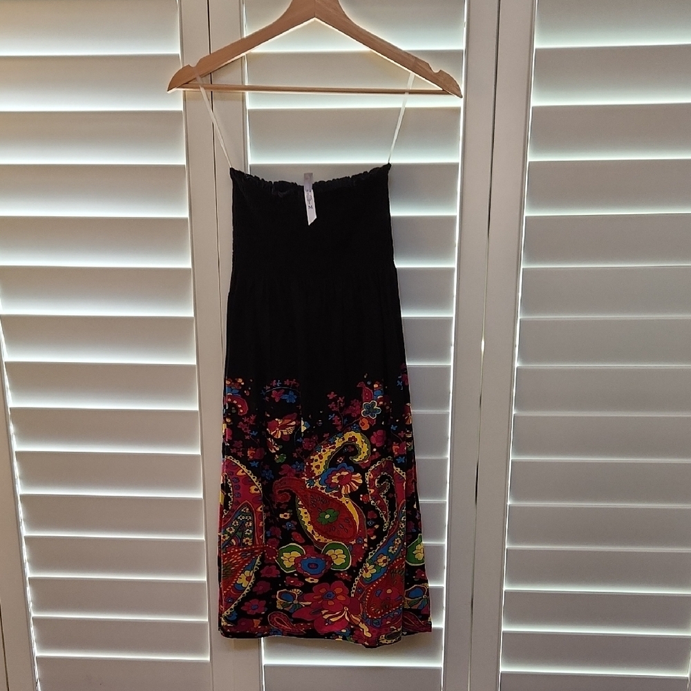 Ocean Breeze Black Textured Dress